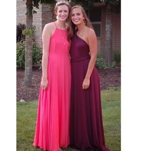 Plum colored, long LuLu dress